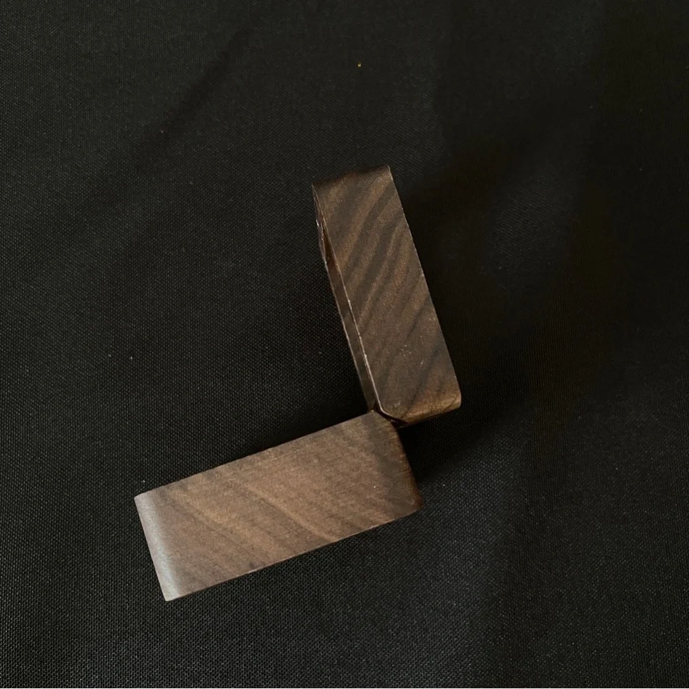 Wood Ring Box With See-Through Top Window